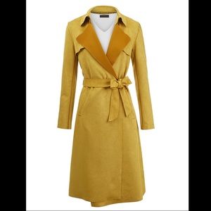Women's Suede Trench Coat